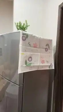 Set Of Fridge Cover & Microwave Oven Dust Cover-Imported