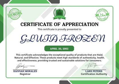 Frozen Collagen and Glutathione Dietary Supplement 60 caps